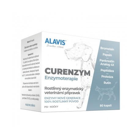 Alavis Curenzym Enzimoterapia per cani e gatti 80 cps.